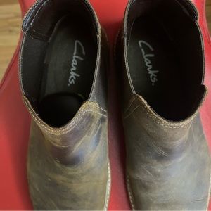Mens waxed leather boot